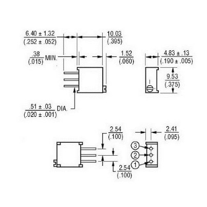 Biến Trở VR 104-100K 3296W