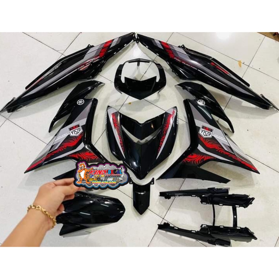 Tem Rời Exciter 150 mẫu Y15ZR màu đen đỏ xám trắng