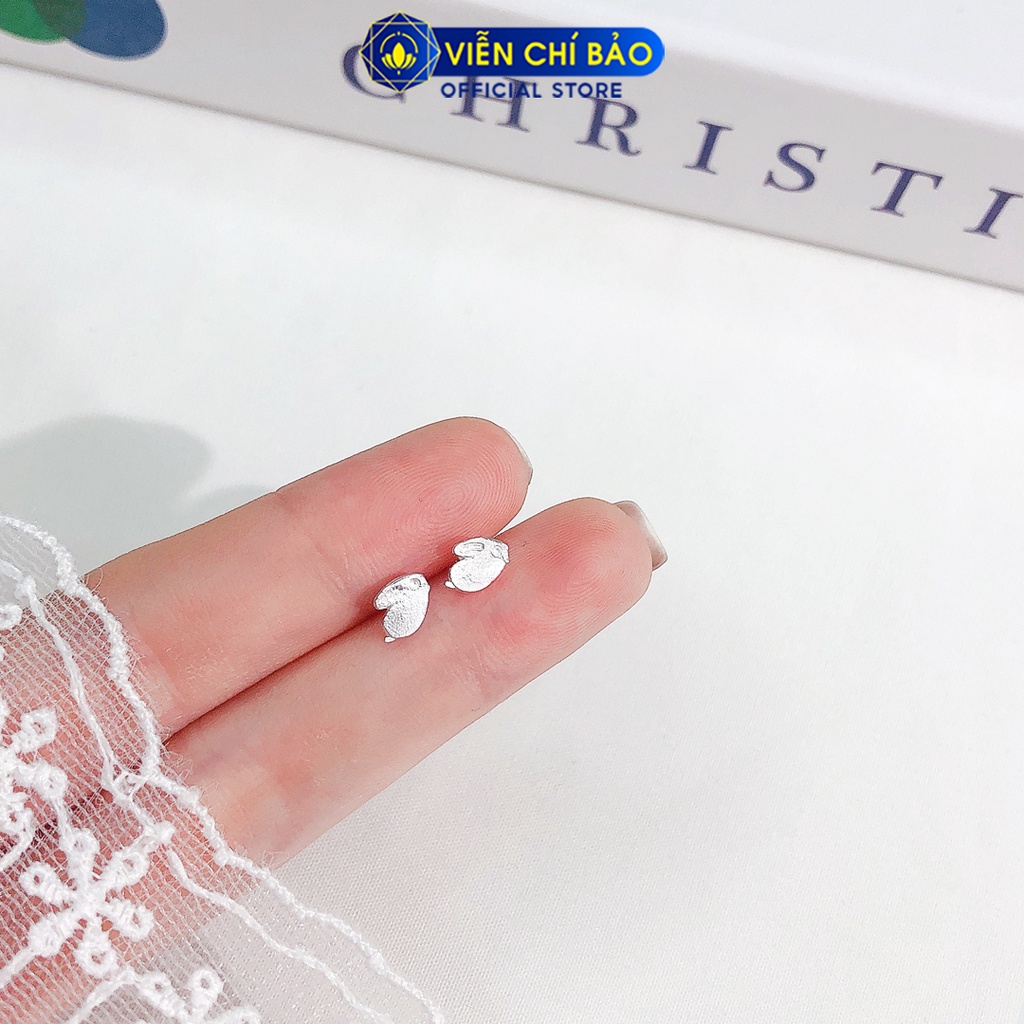Bông tai thỏ chất liệu bạc 925 thời trang phụ kiện trang sức nữ thương hiệu Viễn Chí Bảo E063