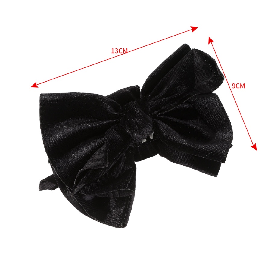 Kẹp Tóc Càng Cua Đính Nơ Vải Nhung Dễ Thương Ngọt Ngào Phong Cách Hàn Quốc