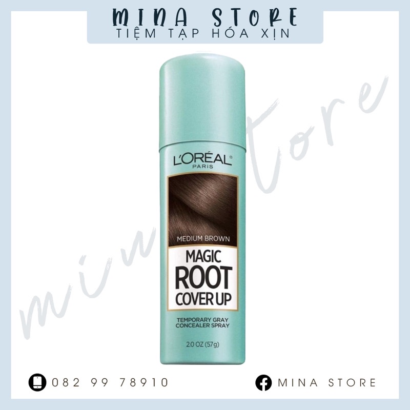 XỊT NHUỘM PHỦ BẠC TÓC TẠM THỜI L'OREAL