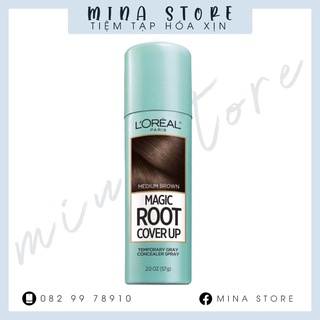 Xịt nhuộm phủ bạc tóc tạm thời l'oreal