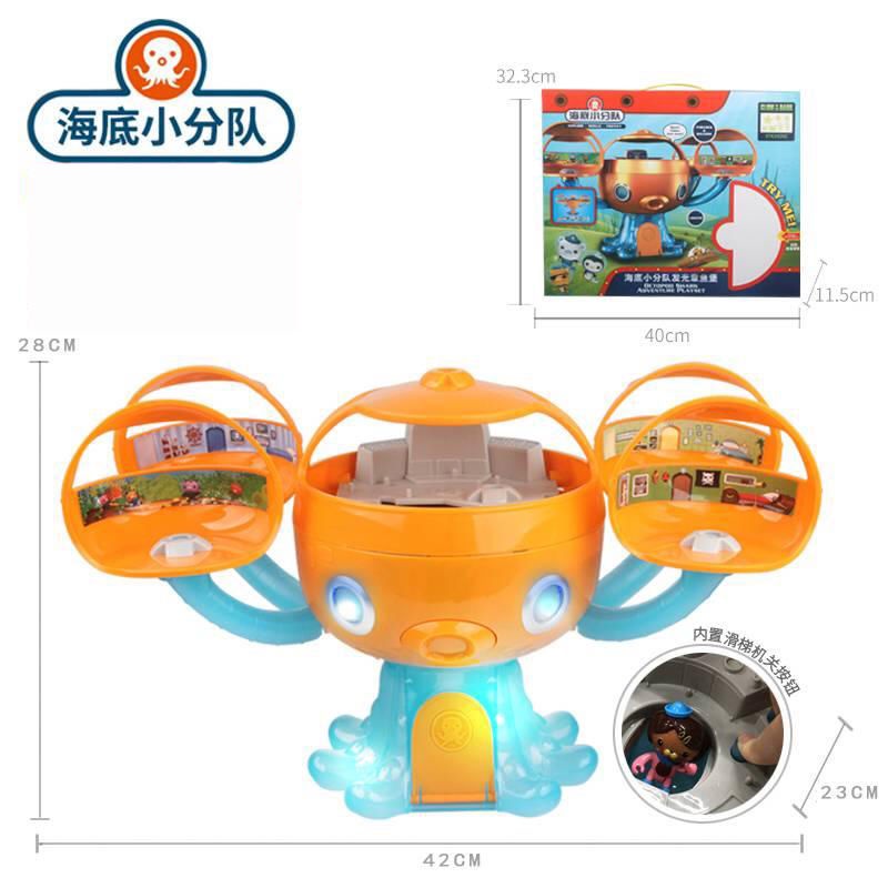 The Octonauts Octopod Castle Shark Adventure Playset Barnacles Peso Kwazii Hành động Hình mô hình Cảnh Đồ chơi