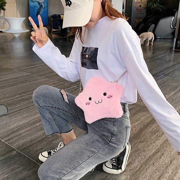 T40- Túi Đeo Chéo Hình Sao Messenger dễ thương dành cho cô gái hợp thời trang