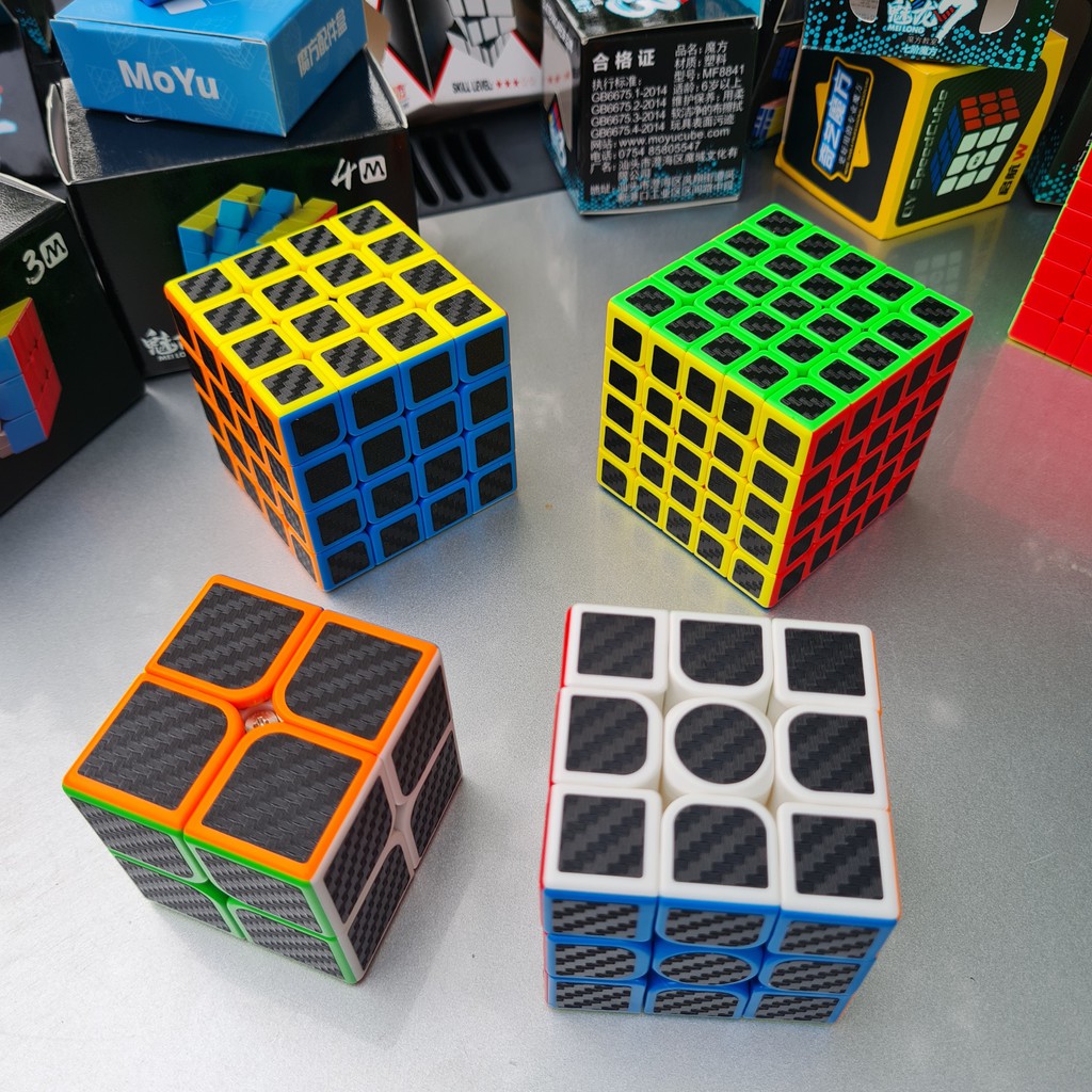 Rubik 2x2 giá rẻ carbon rubic 2x2, RB02 BENZ STORE TN