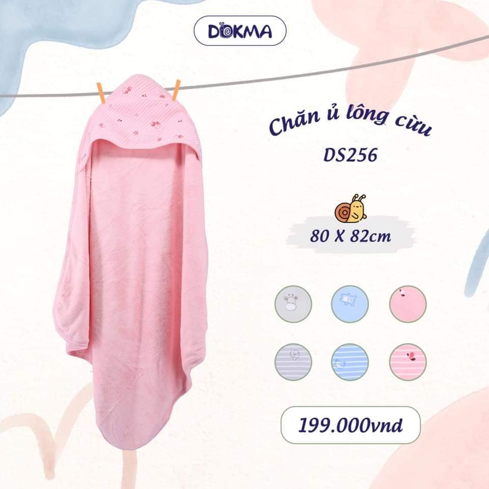 Chăn ủ lông cừu cao cấp cho bé, giữ nhiệt tốt, lông mềm mịn Dokma DS256