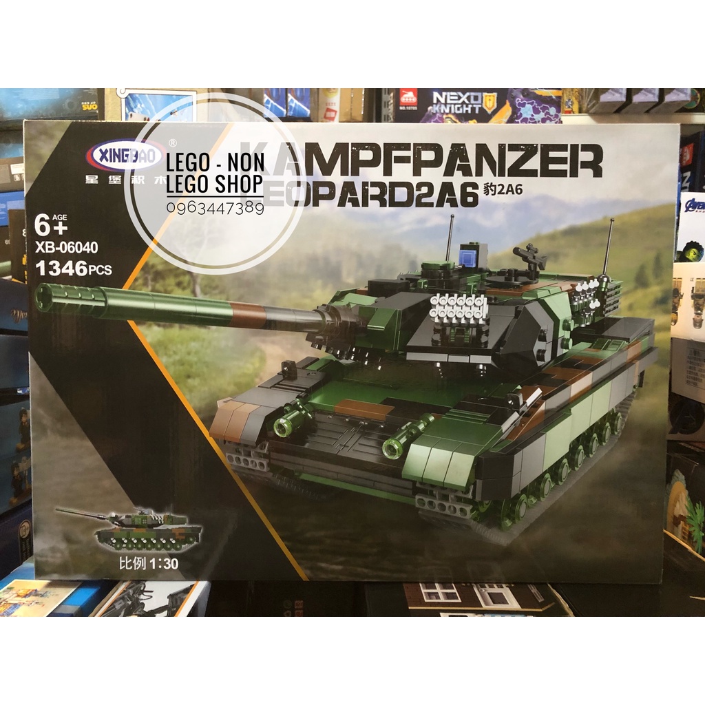 Lego - XingBao 06040 ( Lắp Ghép Xe Tăng Chiến Đấu LEOPARD2A6 1346 Mảnh )