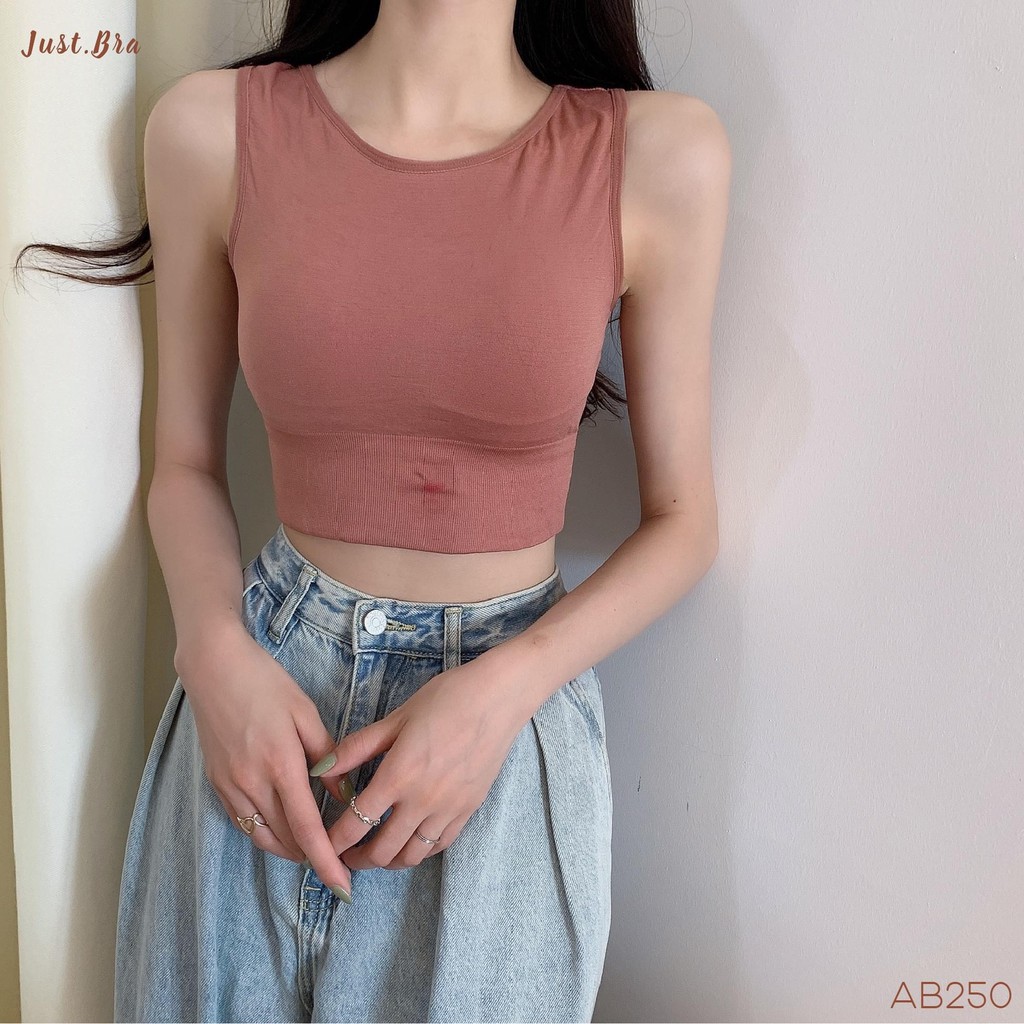 Áo Bra Ba Lỗ Dáng Croptop Siêu Hót Phong Cách Hàn