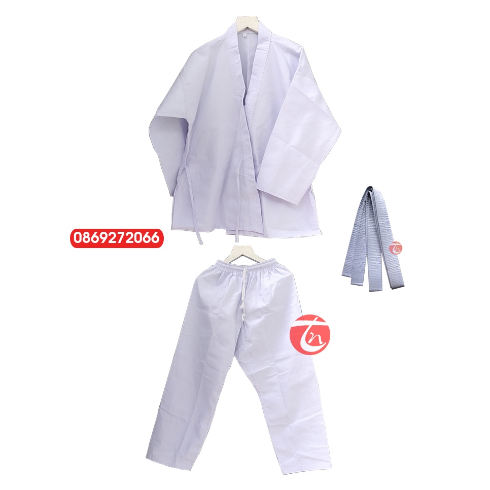 [Mã SRBACK101512 hoàn 20K xu đơn 0Đ] võ phục karatedo - trung nghĩa sport