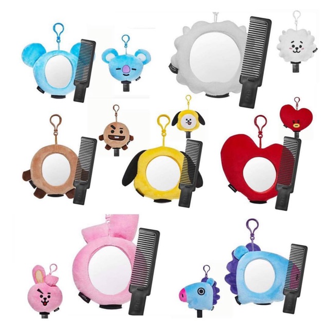 Set gương lược Bt21 Official