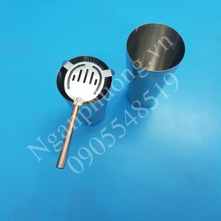Combo strainer chặn đá nhỏ và boston shaker 2 mảnh inox