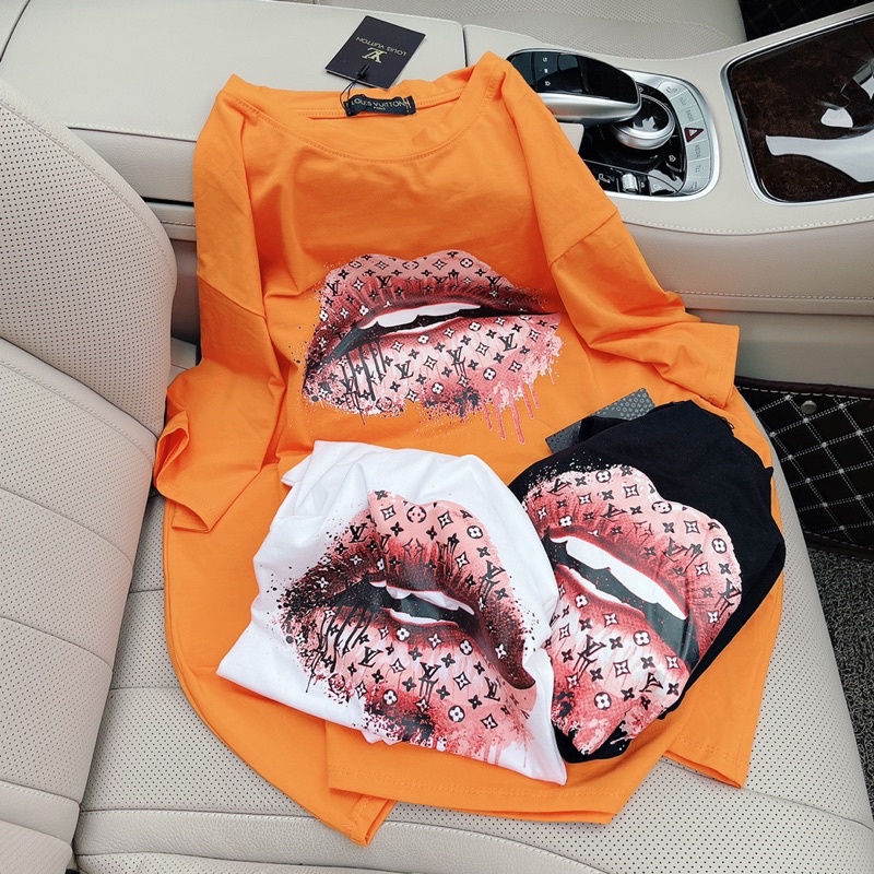 Áo Thun môi LV 3 màu sang chảnh + kèm Video | BigBuy360 - bigbuy360.vn