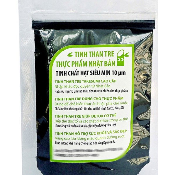 Bột Tinh Than Tre Thực Phẩm Siêu Mịn Takesumi - Yên Nhiên 10µm 50g