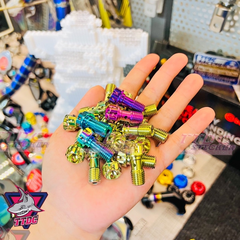 Ốc Titanium Gr5 gắn heo dầu Nissin / Brembo ✌🇹🇭✌