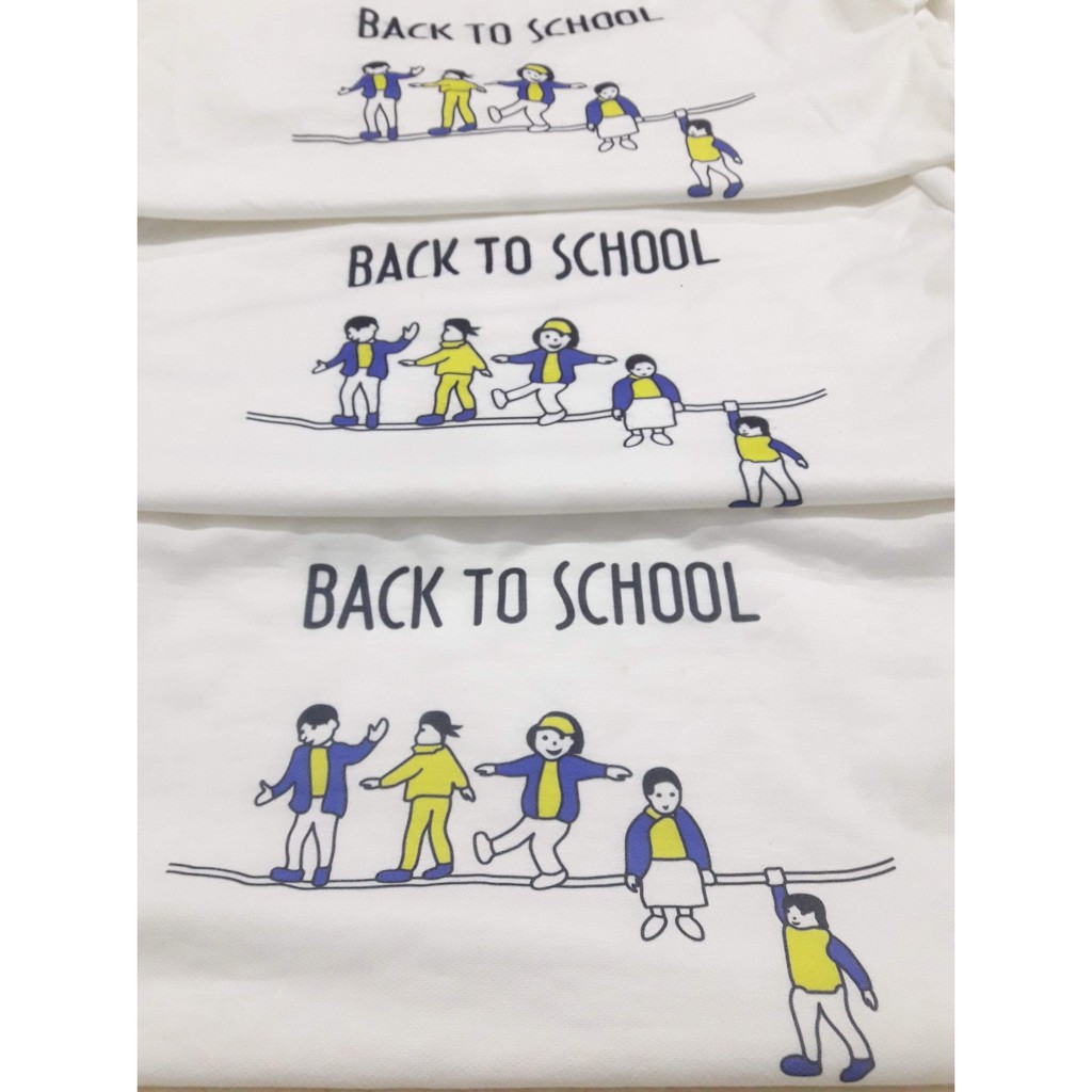 Áo thun chữ Back to school siêu đẹp BLA0412