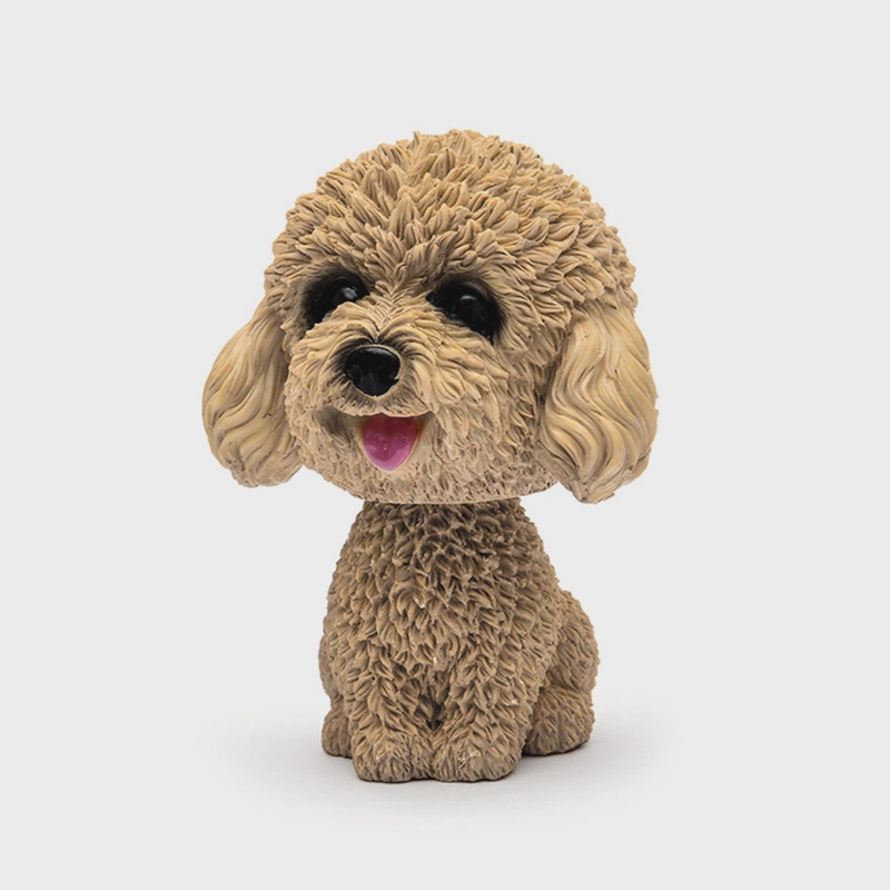 Trang trí chó Poodle vàng