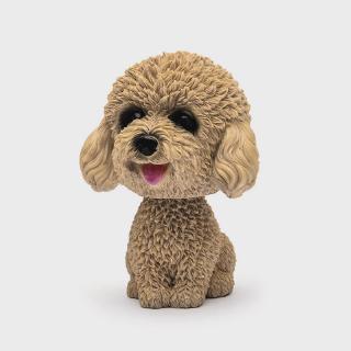 Trang trí chó Poodle vàng