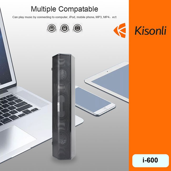 Loa vi tính2.0 Kisonli i-600 hàng chính hãng âm thanh cực hay siêu bền bảo hành 12 tháng 1 đổi 1