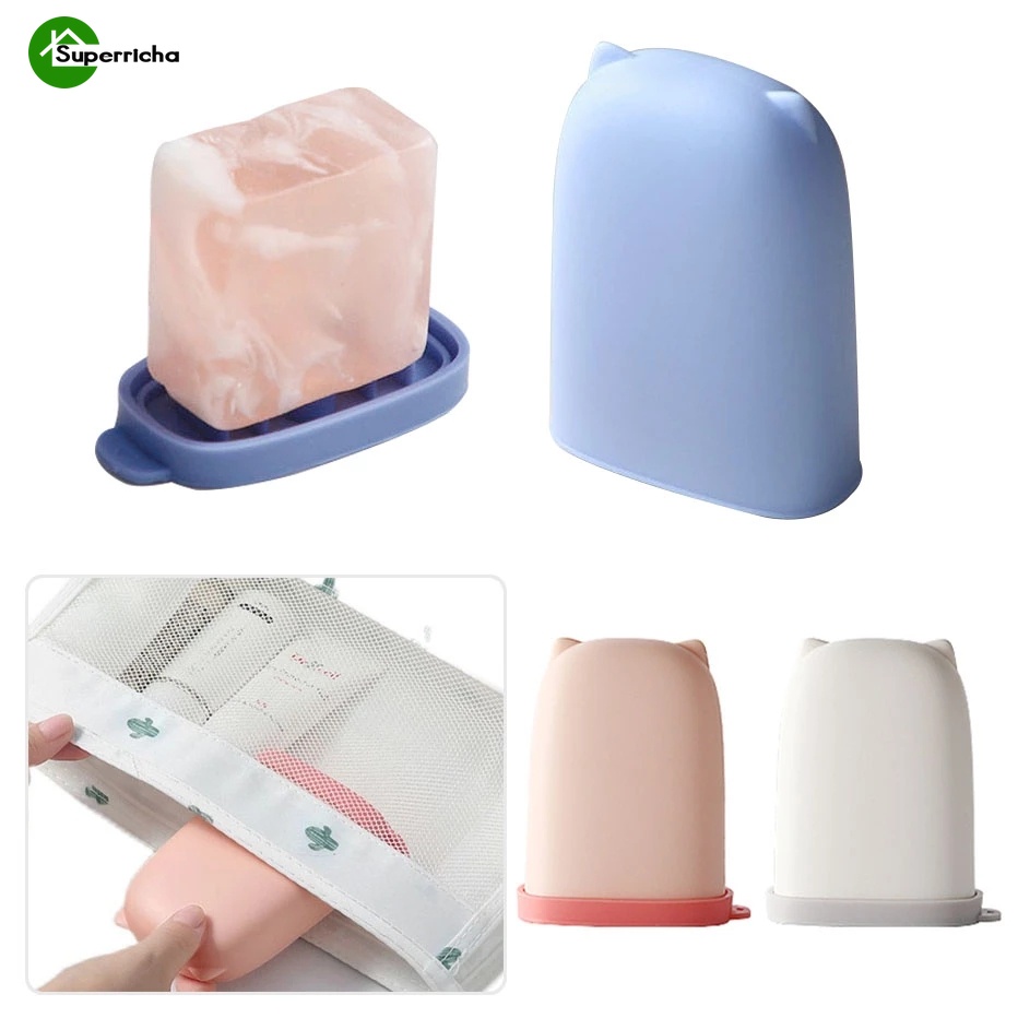 Hộp Đựng Xà Phòng Bằng Silicon Chống Nước Họa Tiết Hoạt Hình Dễ Thương
