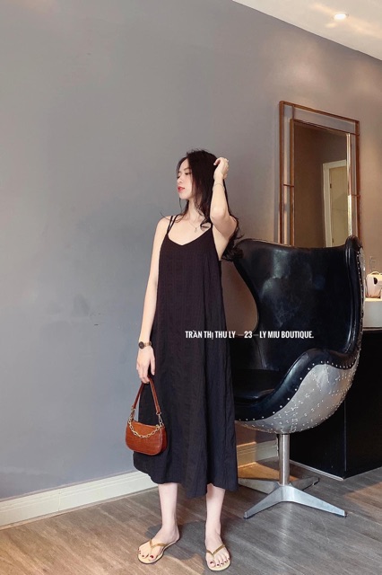 Đầm maxi đũi dáng suông loại 1 có khoá (ảnh thật) | BigBuy360 - bigbuy360.vn