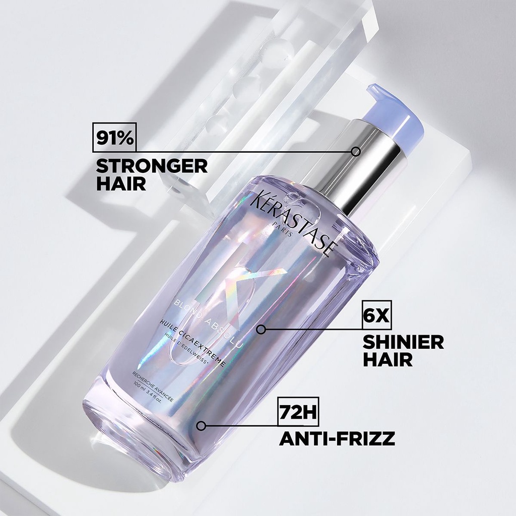 Tinh dầu dưỡng tóc Kerastase phục hồi cho tóc nhuộm tone sáng Blond Absolu Huile Cicaextreme Hair Oil 100ml