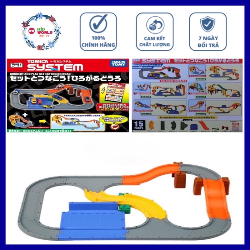 Bộ mô hình Tomica Box System Connect and Play Set Extension Road. Made in Việt Nam. MS: 952.
