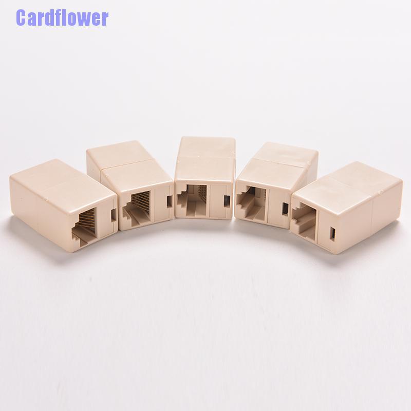 Cardflower  1pcs RJ45 CAT5 Coupler Plug Network LAN Cable Extender Connector Adapter