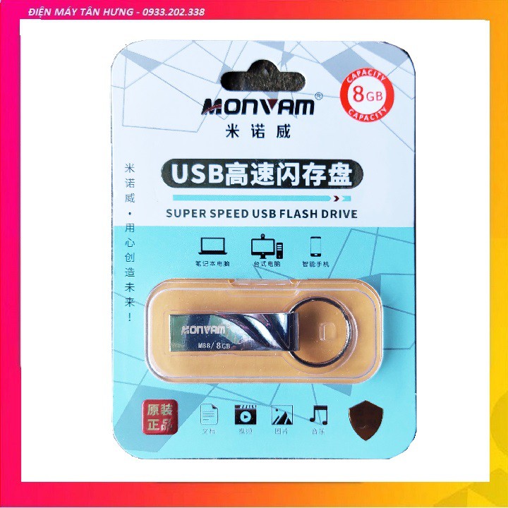 Freeship - Usb móc khóa 32GB - 16GB - 8GB MONVAM M88 2.0 | BigBuy360 - bigbuy360.vn