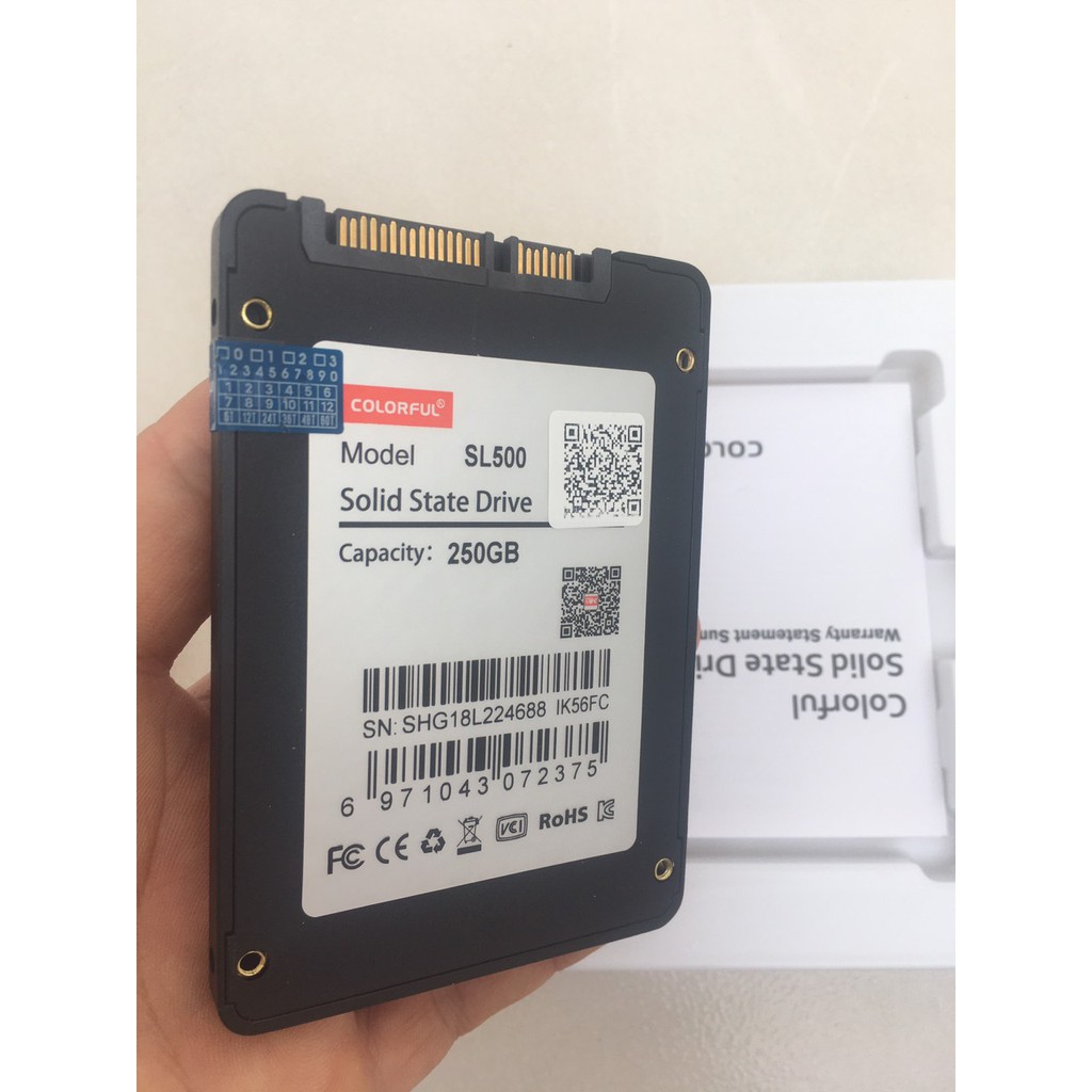[Mã ELMS05 giảm 5% đơn 300k]SSD 250gb Colorful SL500 tốc độ 540/490Mbs - NWH phân phối | BigBuy360 - bigbuy360.vn