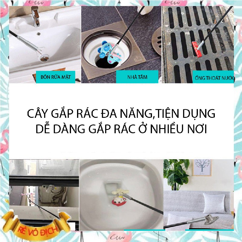 Dụng Cụ Gắp Rác,Thông Tắc Cống Nhanh Chóng,Cây Móc Rác,Que Lấy Rác Thông Minh