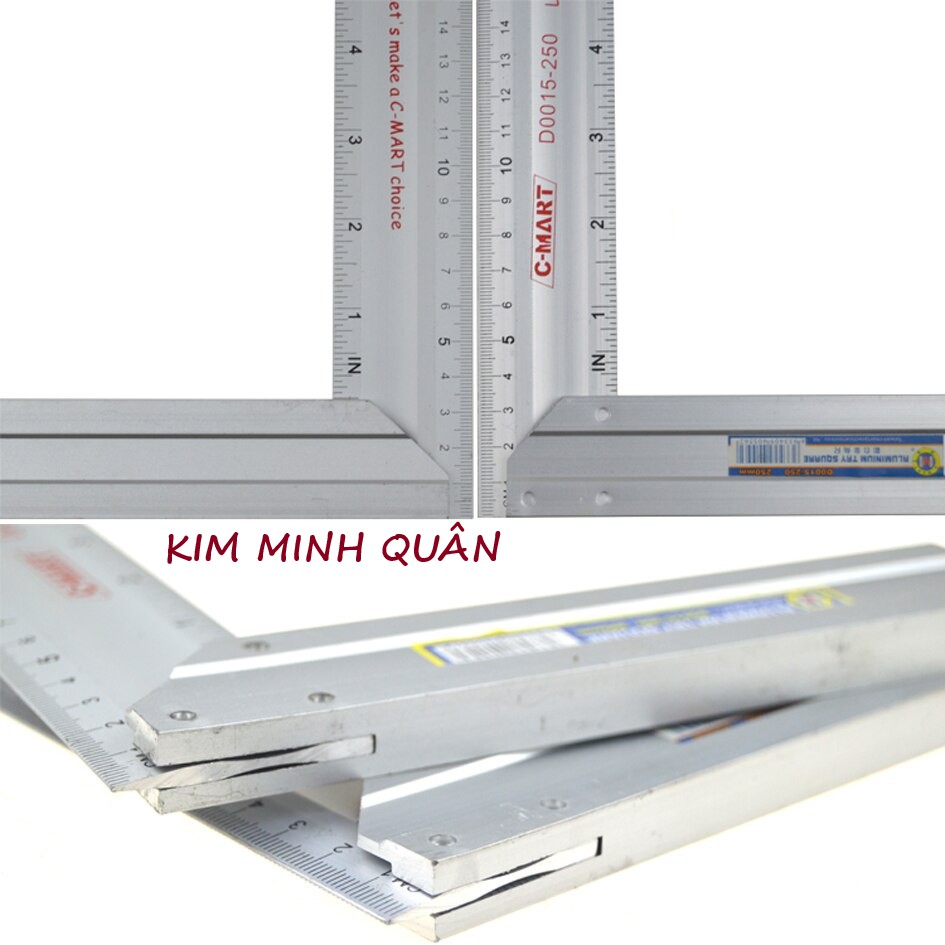 Thước Góc Hợp Kim Nhôm 500mm D0015-500 CMART