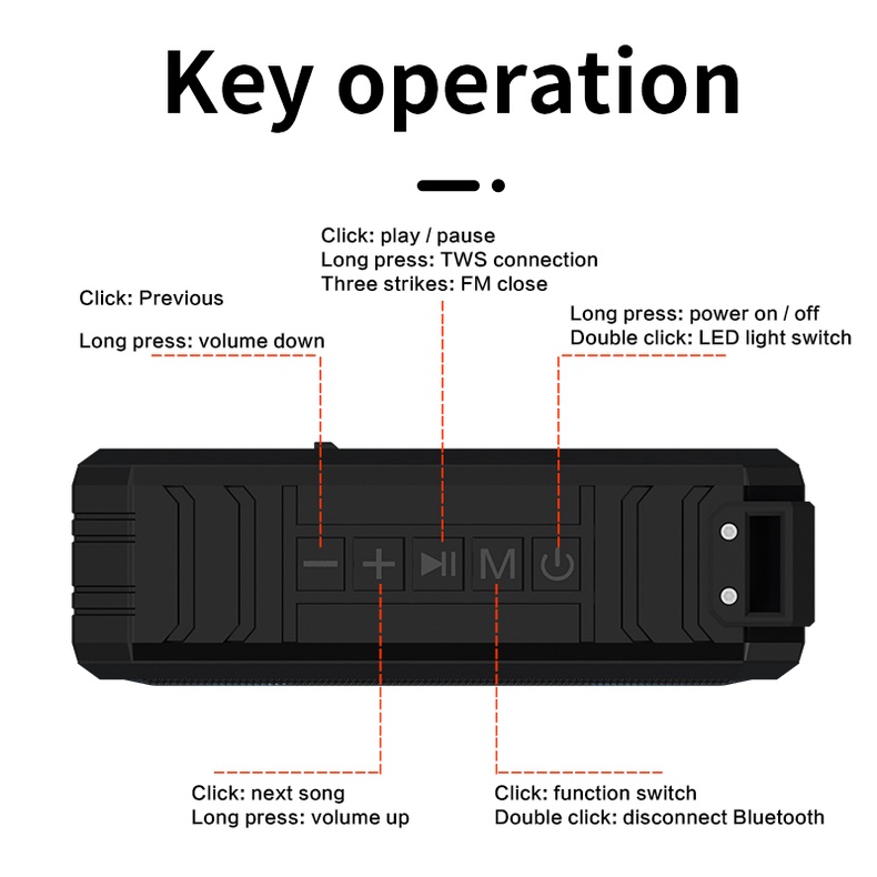 Loa nghe nhạc bluetooth NUTEK X8 để bàn có đèn led chính hãng không dây, chuẩn IPX7, pin siêu trâu