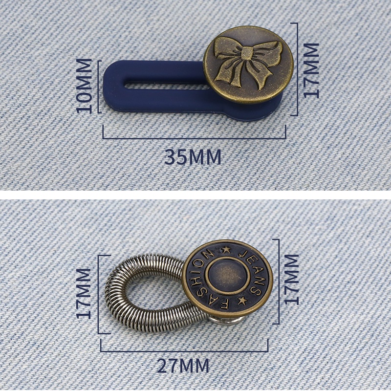 Khóa Cài Nhỏ Mở Rộng Eo Quần Không Cần Đóng Nút Có Thể Tháo Rời Nút Có Thể Tháo Rời Cho Quần Jean/ Quần Jean