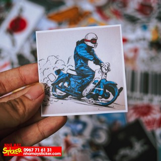 Set 100 Sticker hình dán - Super Cub