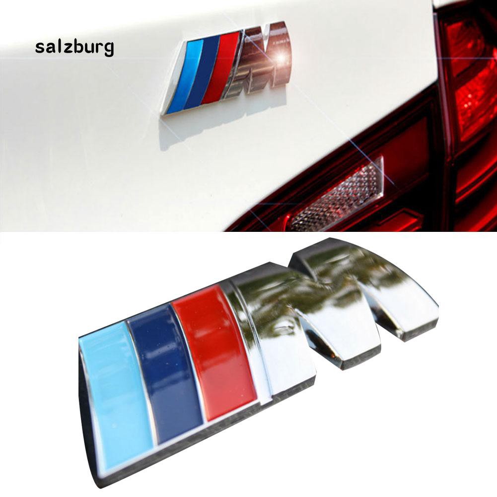 Logo kim loại 3D mạ kim loại dán trang trí xe ô tô BMW