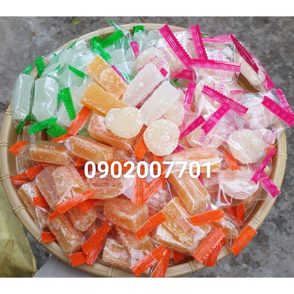 1 Kg Mứt mix Củ Năng + Mứt Bí + Khoai Lang Phước Thành Thơm ngon-bánh mứt tết- đồ ăn vặt-ăn vặt