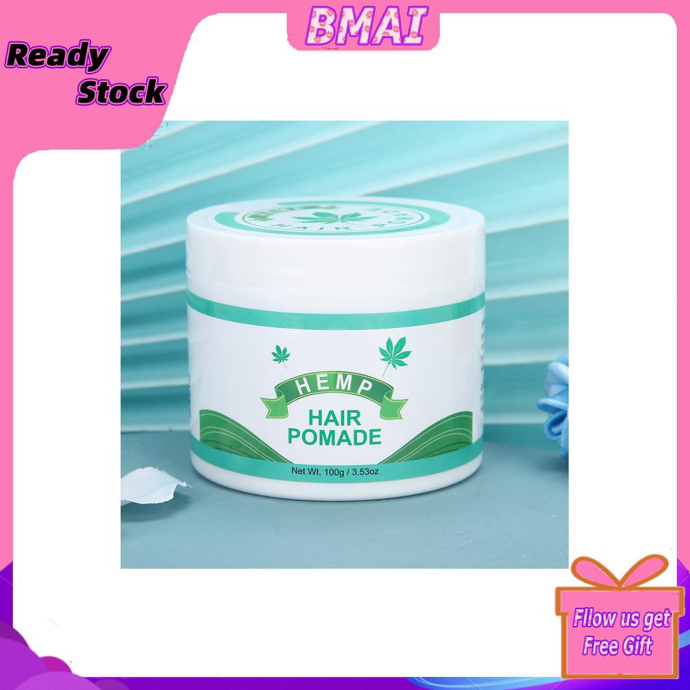 Bmai Hair Styling Wax  Strong Holding Modeling Pomade Hairstyle Cream Long‑Lasting Edge Control Gel or Men and Women 100g