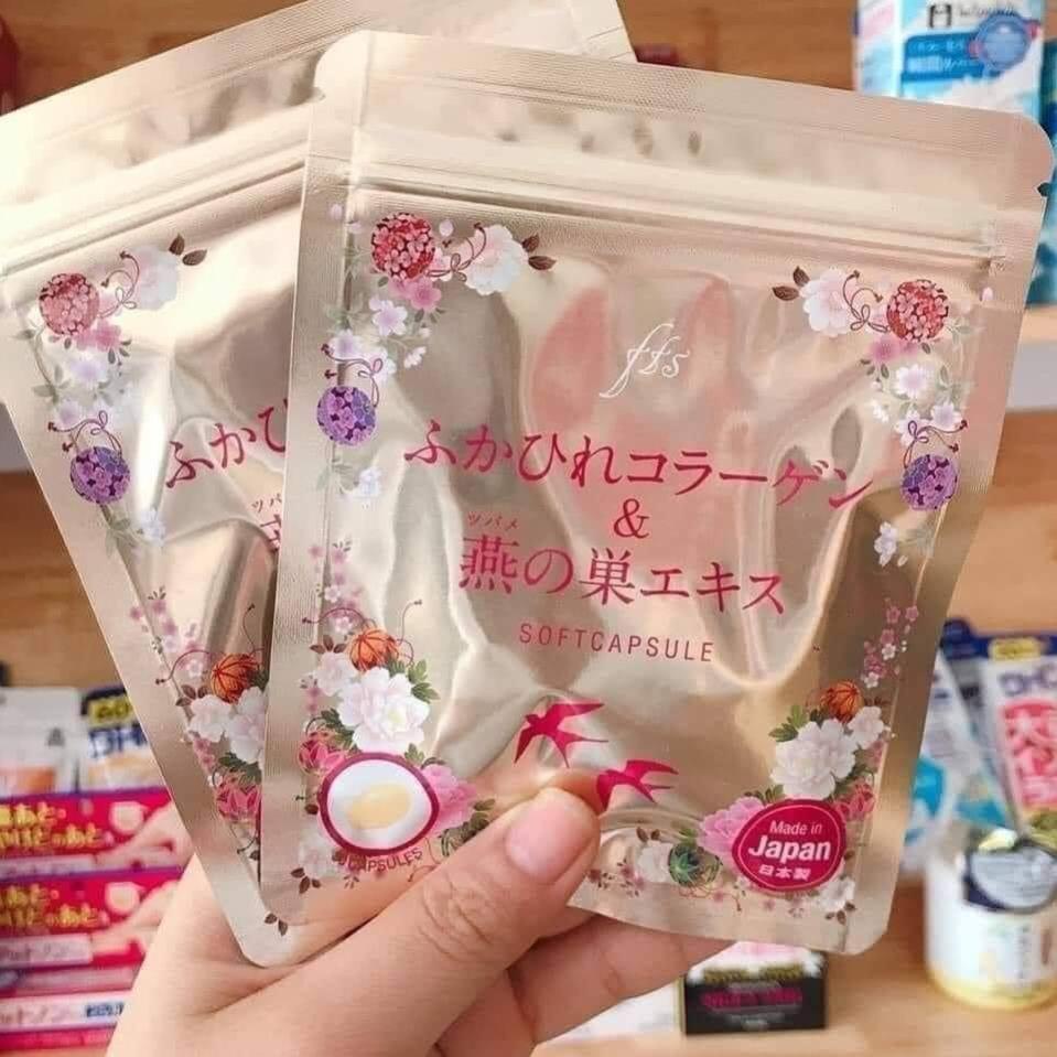 nội địa Nhật - Collagen Tươi chiết xuất tổ yến 30 Viên- Chống Lão Hóa Da và Tốt Cho Sức Khỏe