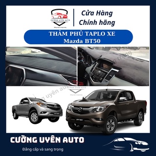 Thảm taplo dành cho xe ô tô MAZDA BT50 Che Nắng Chống Nóng Nhung lông cừu và Da vân carbon