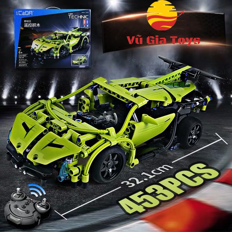 Đồ Chơi Lắp ráp kiểu lego Siêu Xe Điều Khiển Từ Xa SuperSports Car Lamborghini C51007 với 453 Mảnh Ghép