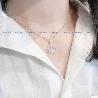 Dây chuyền bạc💝freeship💝💝dây chuyền vương miện đá