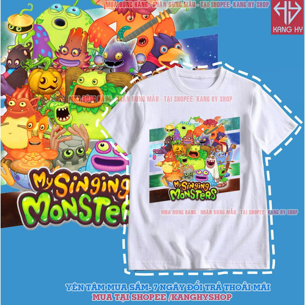Áo Thun Cho Bé Trai Và Bé Gái In Hình MY SINGING MONSTER F579