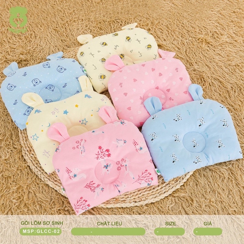 Gối lõm sơ sinh Mipbi cho bé trai/bé gái