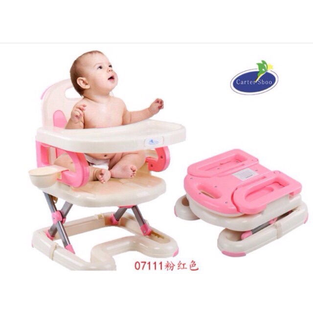 Ghế ăn dặm Carter xuất Âu kèm khay và bát ăn