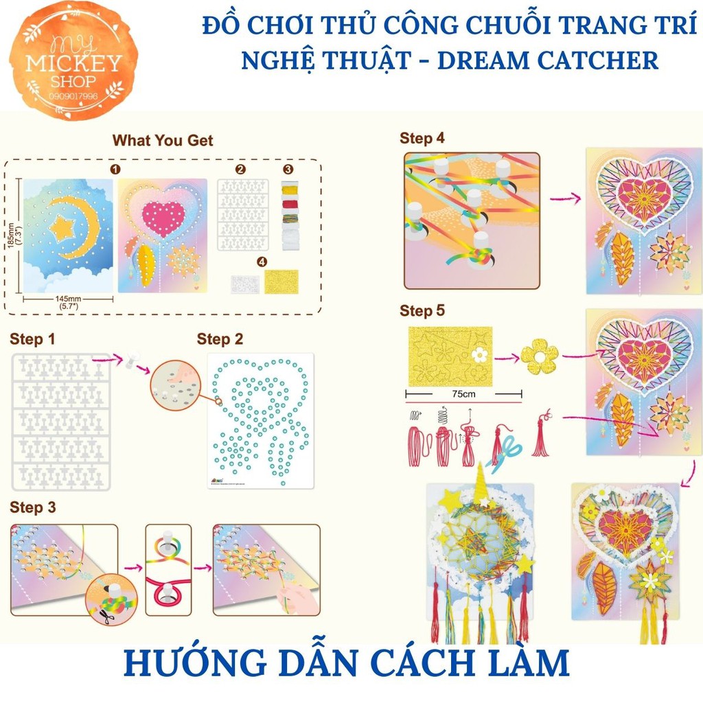 ĐỒ CHƠI TRANG TRÍ NGHỆ THUẬT THỦ CÔNG HANDMADE TỰ LÀM CHO BÉ 5 6 7 TUỔI CHÍNH HÃNG AVENIR MY MICKEY SHOP