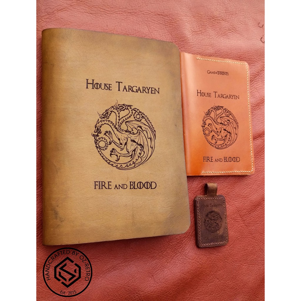 Bao da bọc hộ chiếu (Passport cover) Phiên bản Game of Throne , custom theo yêu cầu, free khắc tên