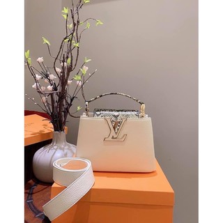 Túi LV Capu phối da rắn đủ màu