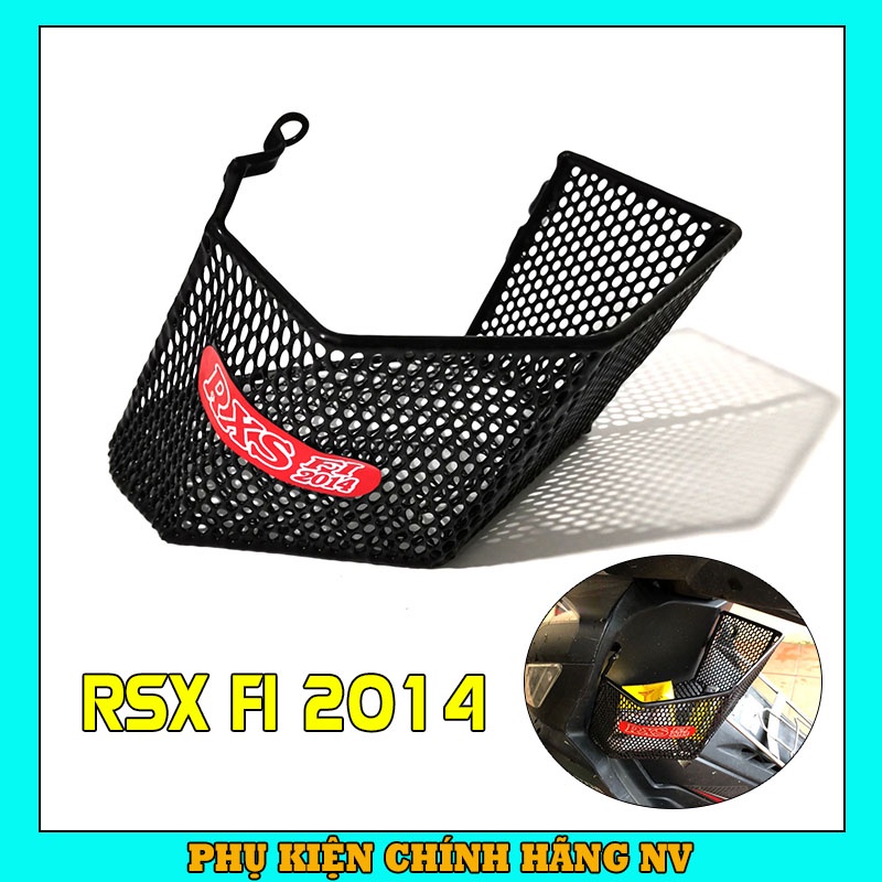 Rổ hông Wave RSX FI 2014-2019 đựng đồ tiện lợi, giỏ hông xe máy thép nhúng nhựa chắc chắn