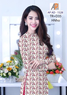 Vải áo dài hoa nhí