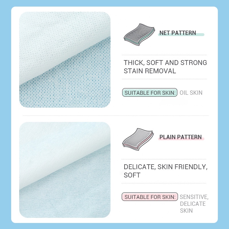 Khăn Tẩy Trang Bằng Cotton Nguyên Chất Dày Dặn Sử Dụng Một Lần